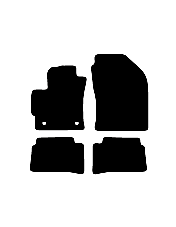 Alfombrillas de moqueta a medida para Toyota Corolla Hibrido version de 5 puertas Hatchback