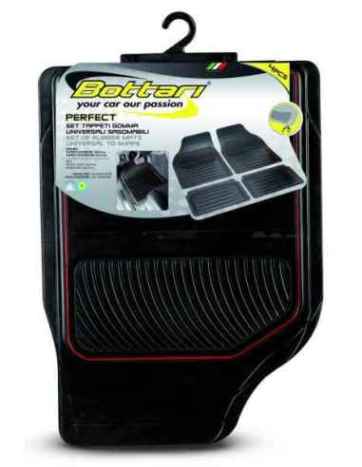 JUEGO ALFOMBRAS GOMA UNIVERSAL ROJO PERFECT