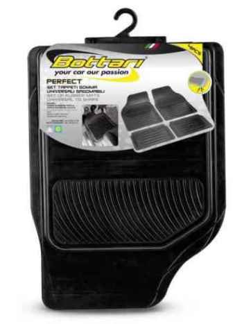 JUEGO ALFOMBRAS GOMA UNIVERSAL NEGRO PERFECT