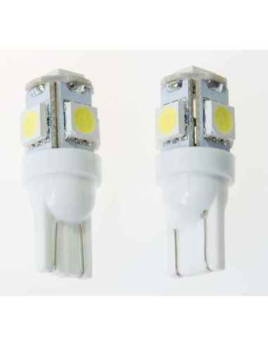 T10 5LED W5W 5050SMD WHITE 12V 2...