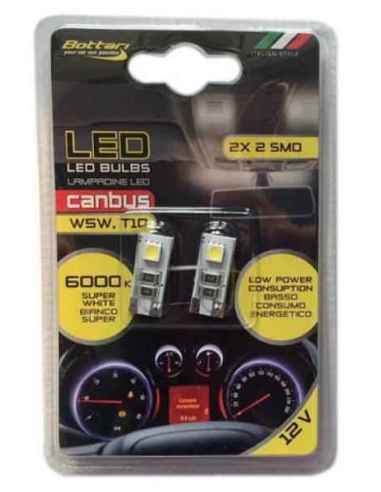 T10 CANBUS 2SMD 5050 12V WHITE 2...