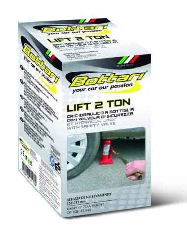 GATO HIDRAULICO BOTELLA 2 TM.TUV