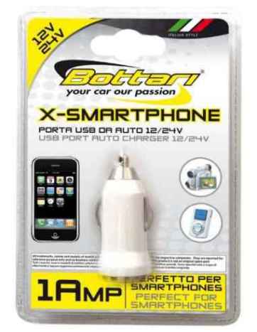 CARGADOR MECHERO TOMA USB 1 AMP 12/24V