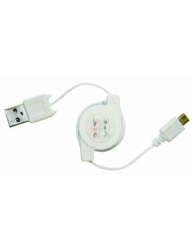 CABLE ENROLLABLE MICRO USB DE CARGA Y...