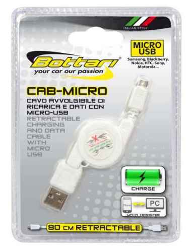 CABLE ENROLLABLE MICRO USB DE CARGA Y...