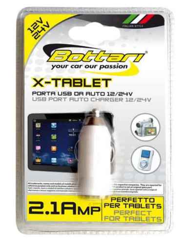 CARGADOR MECHERO TOMA USB 2,1 AMP 12/24V