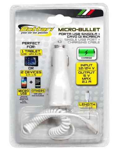 CARGADOR USB 2.1 AMP + CABLE DE CARGA...