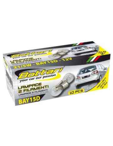 LAMPARAS 12V 5/21W BAY15D CAJA 10 UNIDADES
