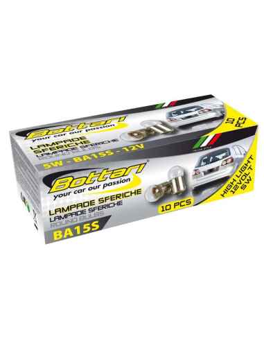 LAMPARAS 12V 5W BA15S CAJA 10 UNIDADES
