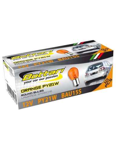 LAMPARAS NARANJA PY21W CAJA 10 UNIDADES