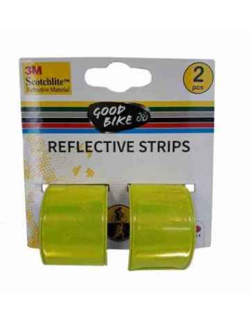 TIRAS REFLECTENTES AMARILLO  3X39CM. ADHESIVO 3M - 2 UDS. NORMATIVA EN13356