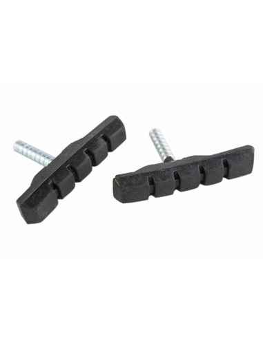 Plaquettes De Frein V-Brake Pour Vélo | Lot De 2 Paires (4 Plaquettes) | 70 Mm | Caoutchouc Durable Anti-Bruit | Avec Outil | VTT, Ville