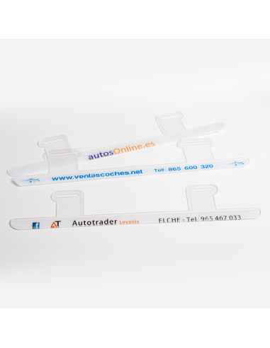 Portamatrículas plastico transparente