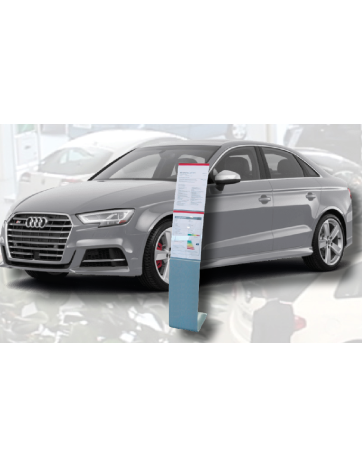 Atril portaprecios para exposicion de coches mod.2