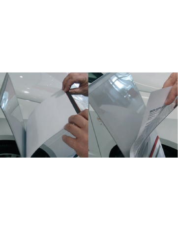 Atril portaprecios para exposicion de coches mod.2