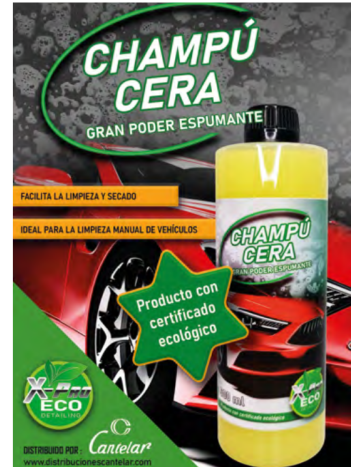 Champu concentrado con cera barato para coches