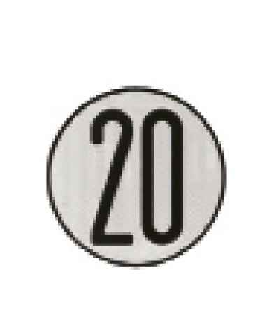 Placa de Velocidad Homologada 20