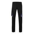 Pantalón de trabajo stretch bicolor multibolsillos Velilla 103024S - Negro / celeste