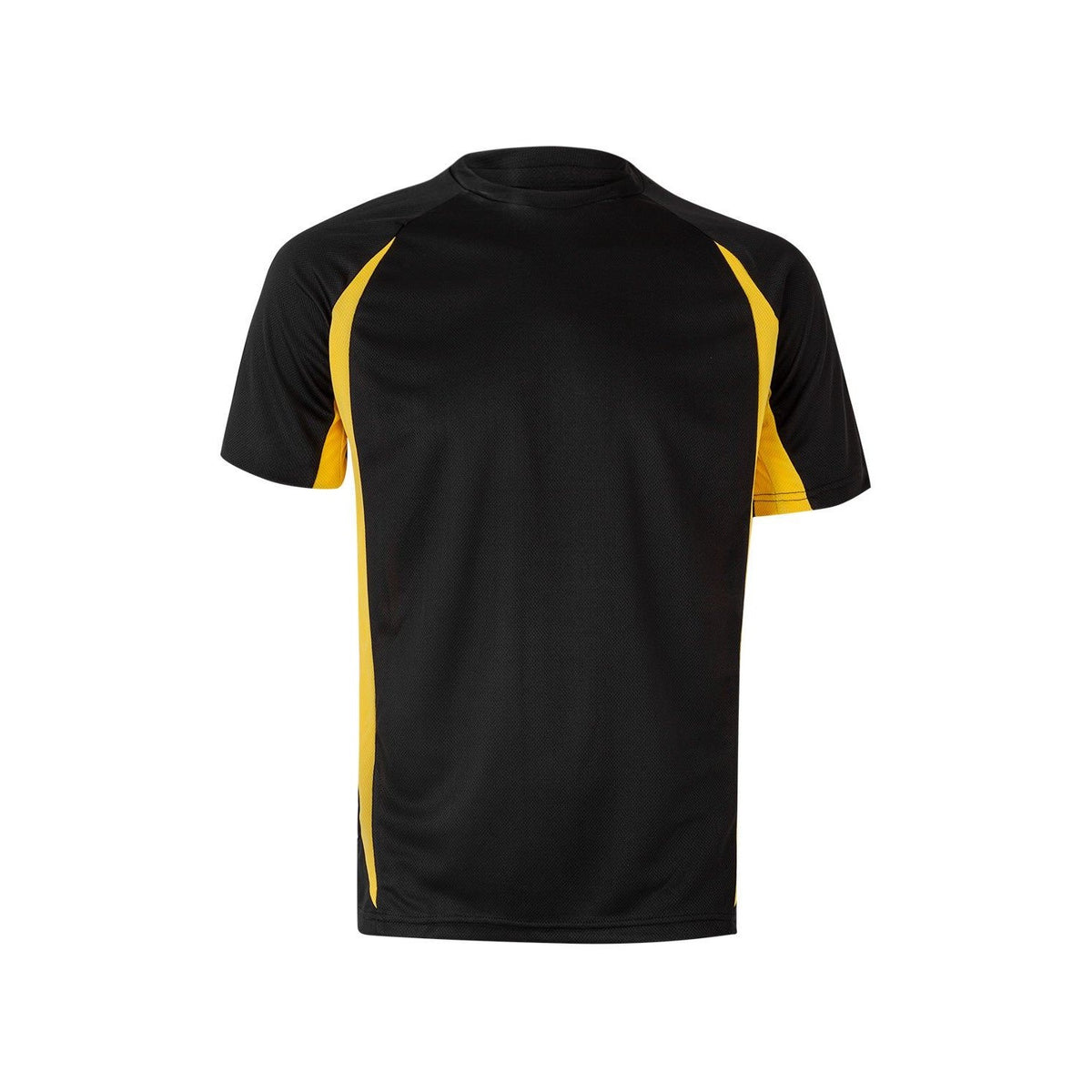 Camiseta técnica de trabajo bicolor Velilla 105501 - Negro / amarillo