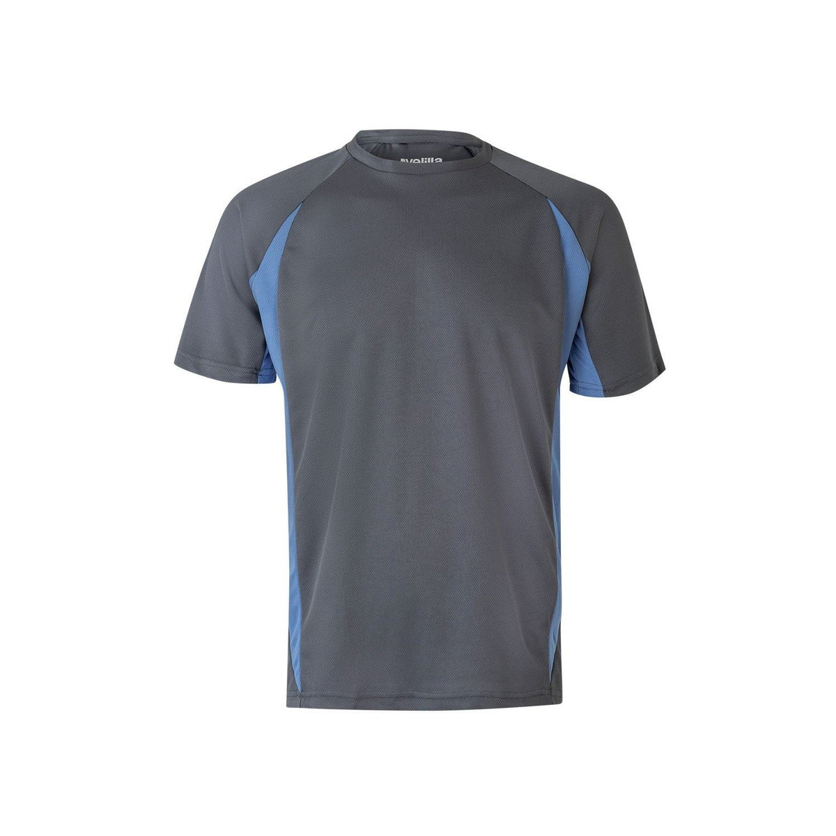 Camiseta técnica de trabajo bicolor Velilla 105501 - Gris / celeste