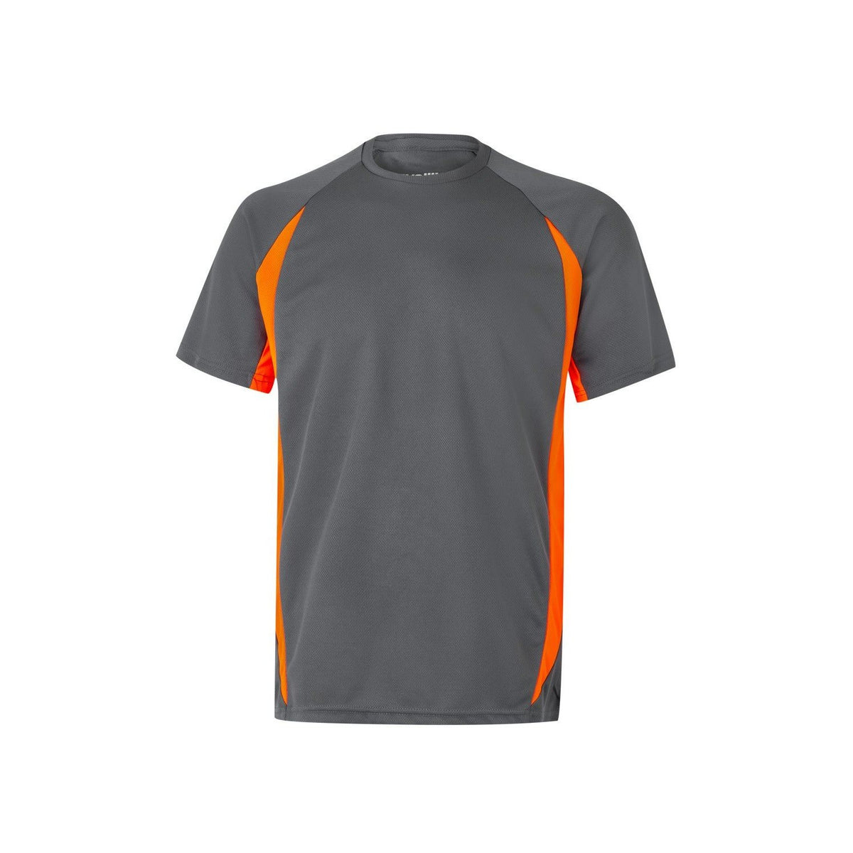 Camiseta técnica de trabajo bicolor Velilla 105501 - Gris / naranja flúor