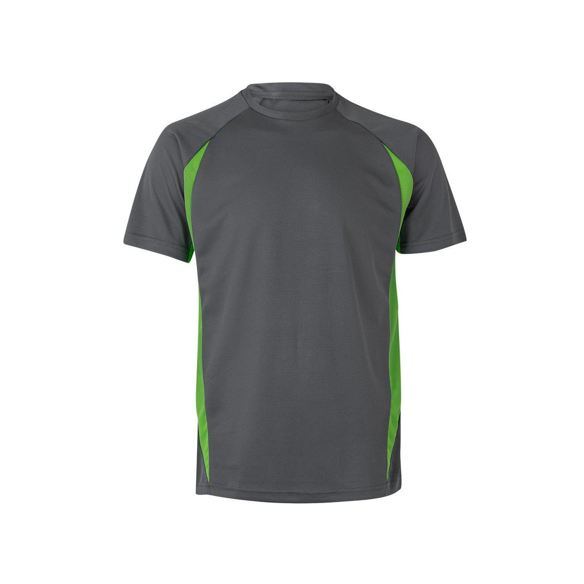 Camiseta técnica de trabajo bicolor Velilla 105501 - Gris / verde lima