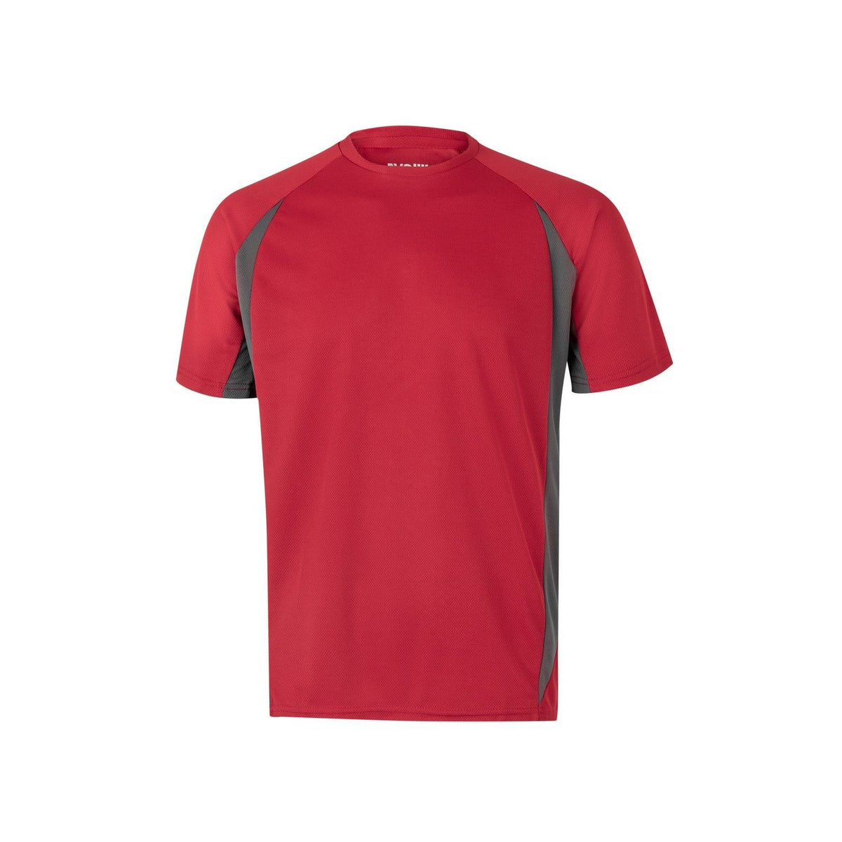 Camiseta técnica de trabajo bicolor Velilla 105501 - Rojo / gris