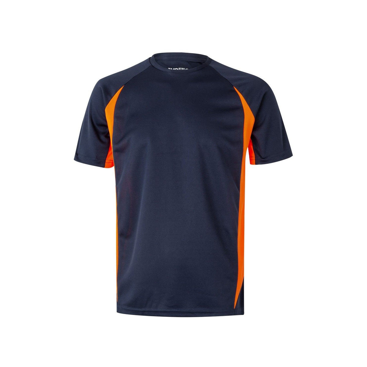 Camiseta técnica de trabajo bicolor Velilla 105501 - Azul navy / naranja flúor