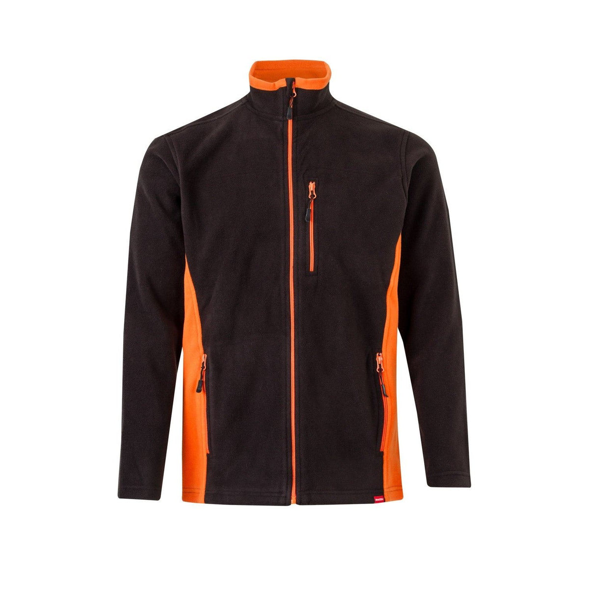 Chaqueta polar de trabajo bicolor Velilla 201504 - Negro / naranja