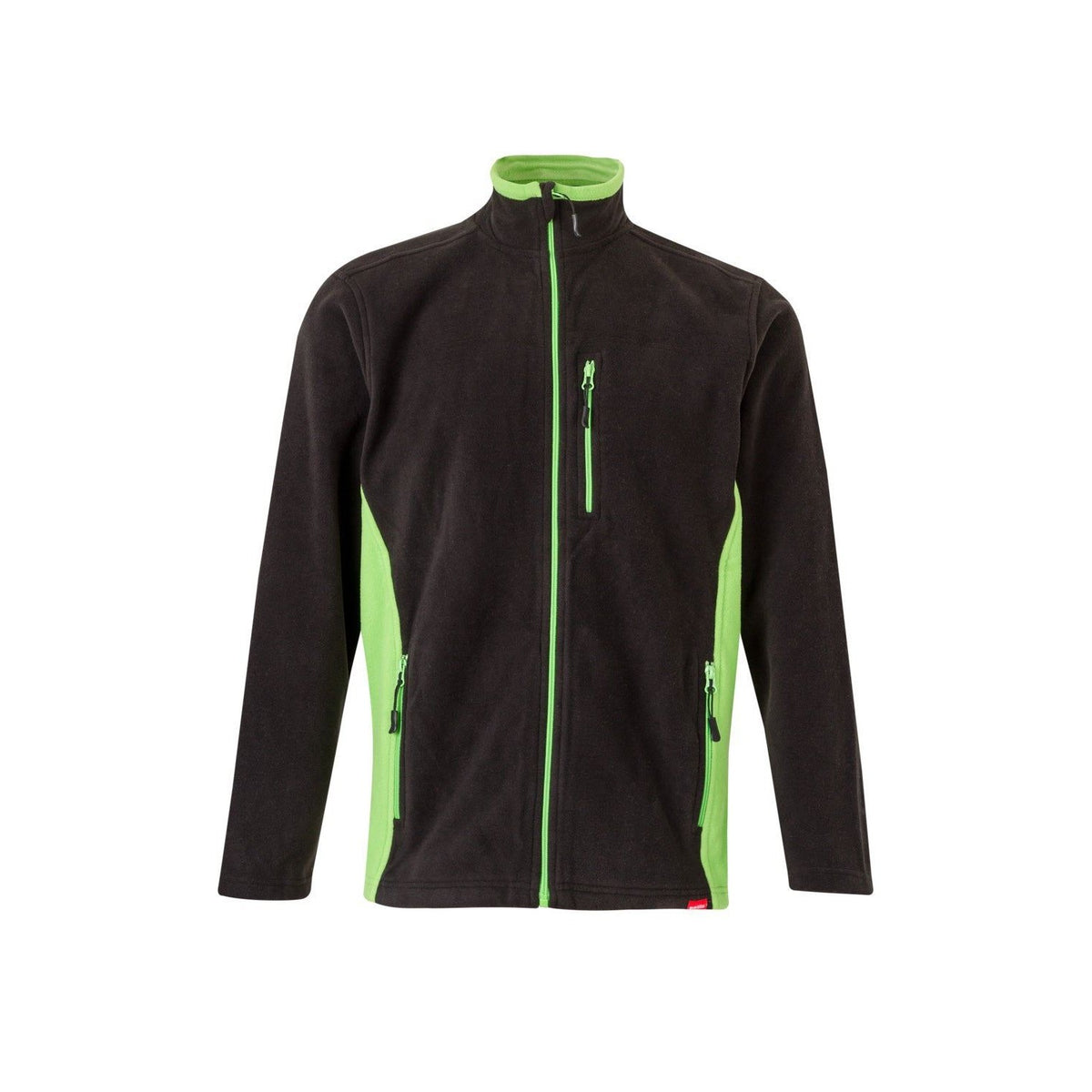 Chaqueta polar de trabajo bicolor Velilla 201504 - Negro / verde lima