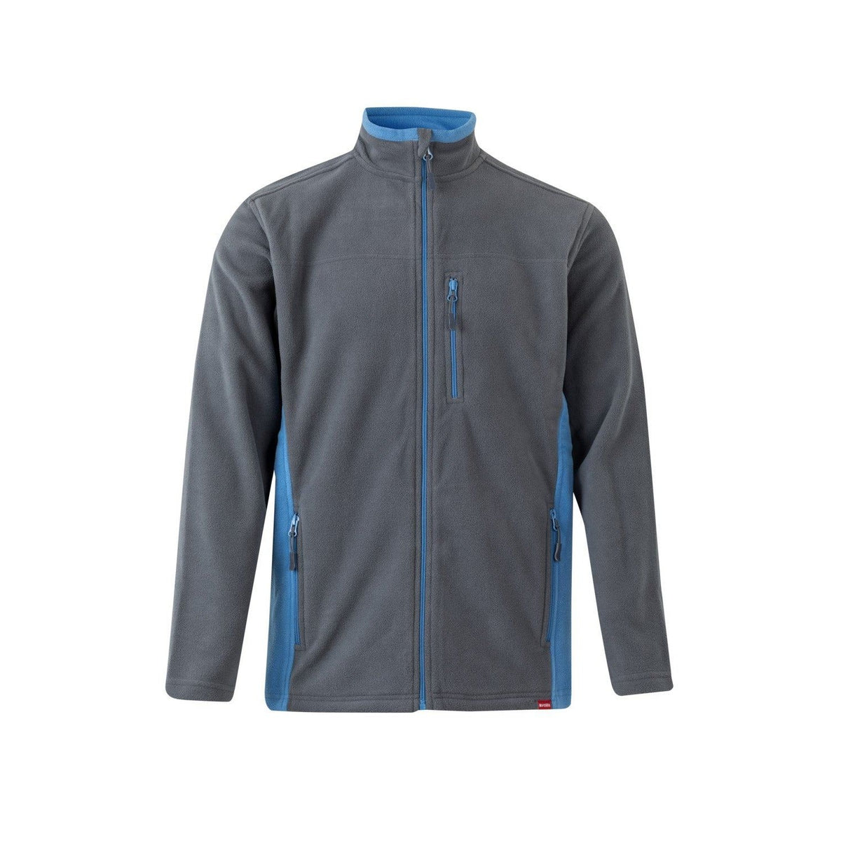 Chaqueta polar de trabajo bicolor Velilla 201504 - Gris / celeste