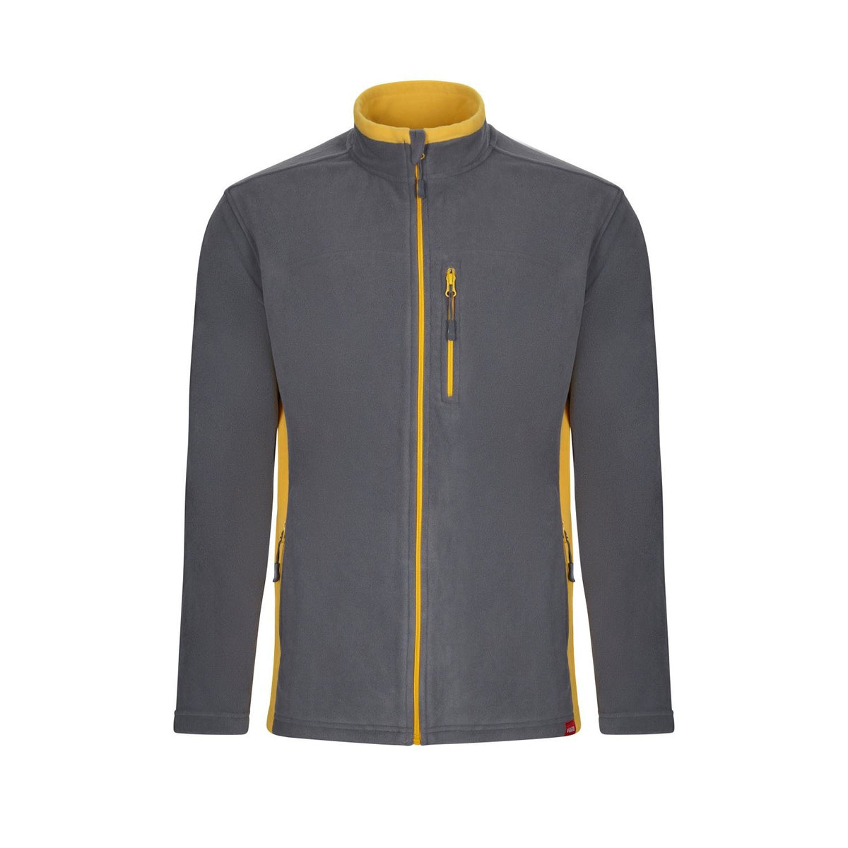 Chaqueta polar de trabajo bicolor Velilla 201504 - Gris / amarillo