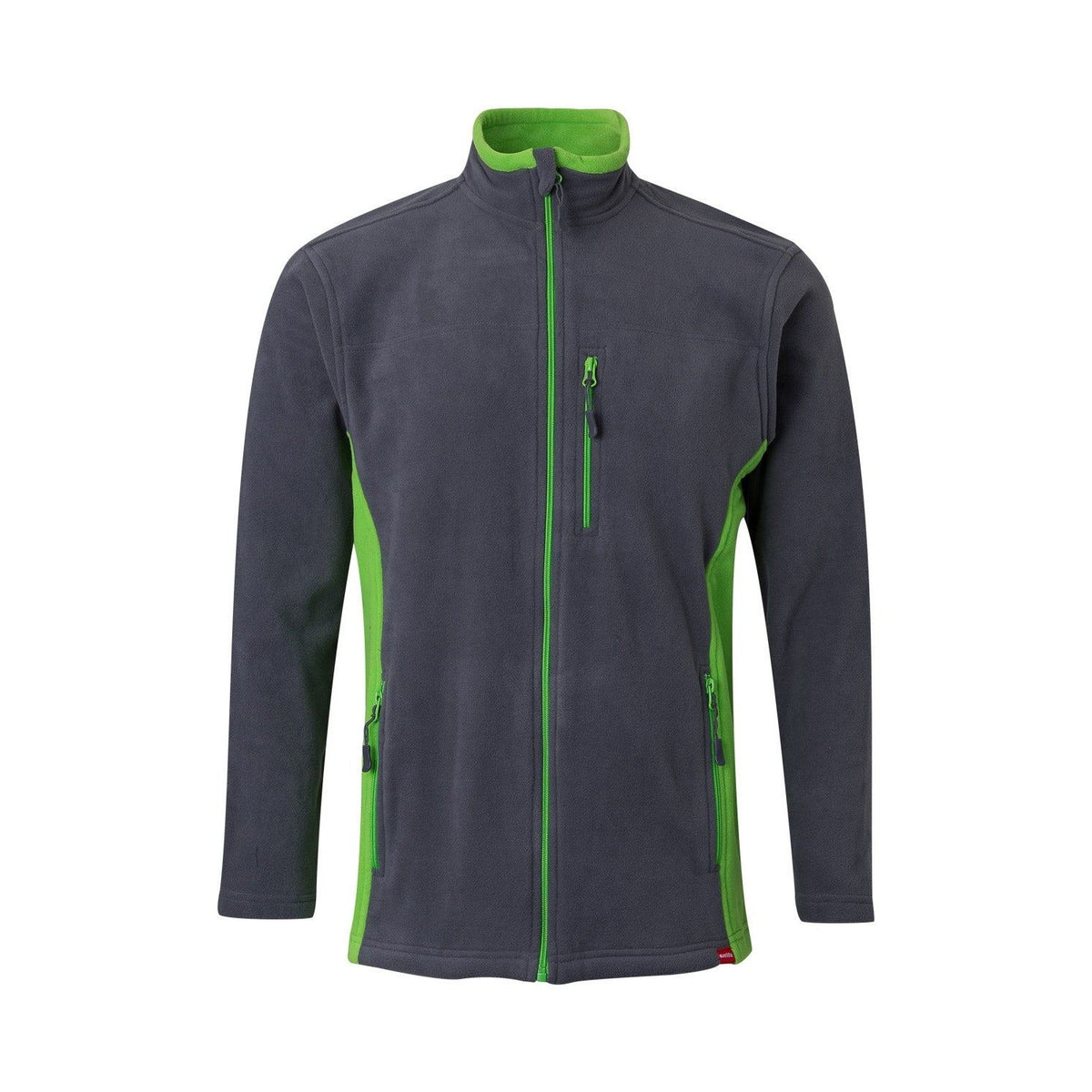 Chaqueta polar de trabajo bicolor Velilla 201504 - Gris / verde lima