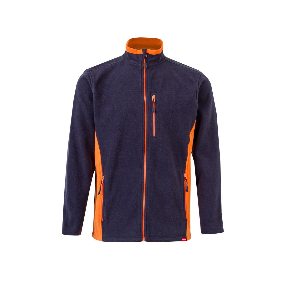 Chaqueta polar de trabajo bicolor Velilla 201504 - Azul navy / naranja