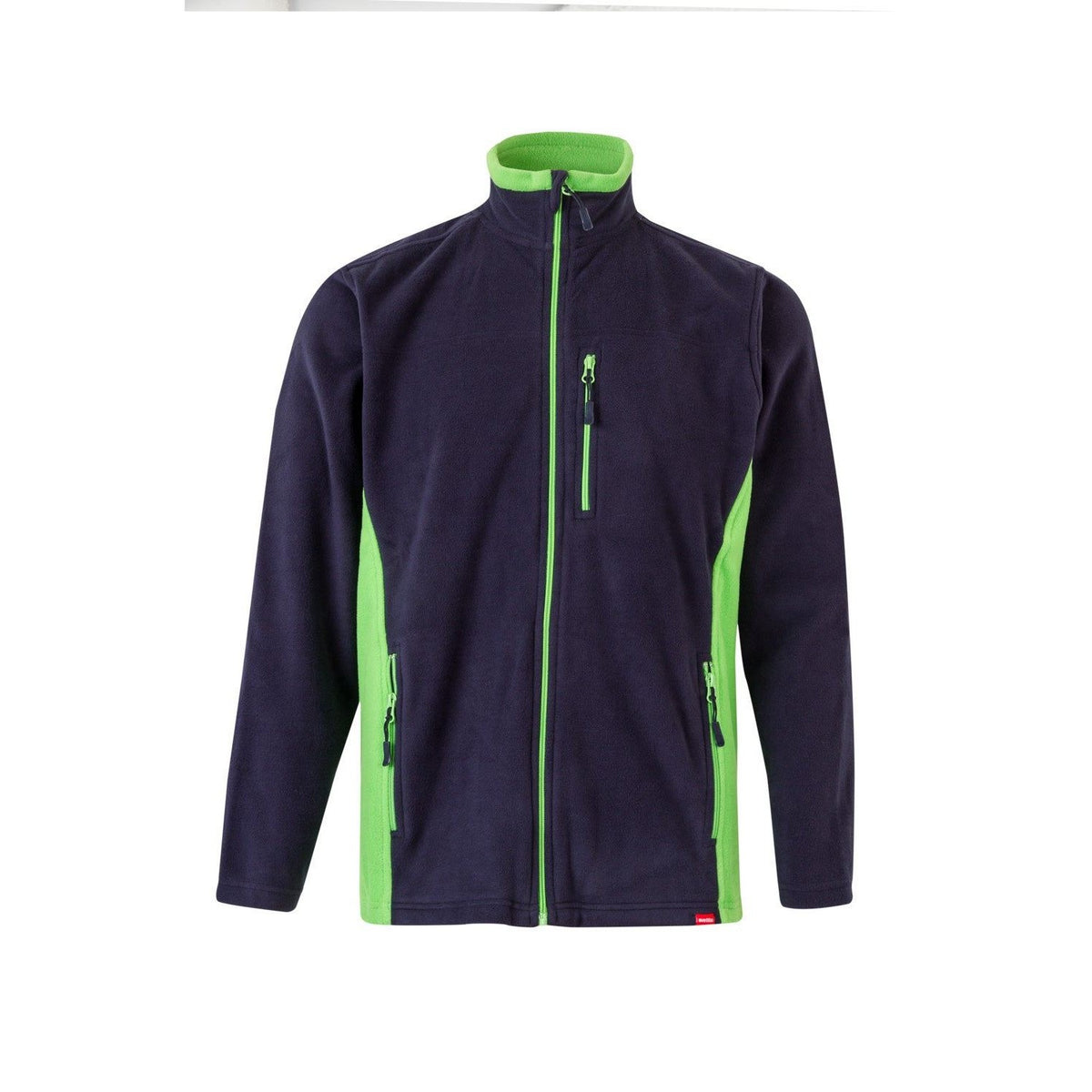 Chaqueta polar de trabajo bicolor Velilla 201504 - Azul navy / verde lima