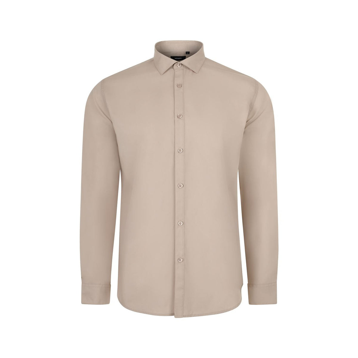 Camisa de trabajo manga larga stretch hombre Velilla 405017S - Beige claro