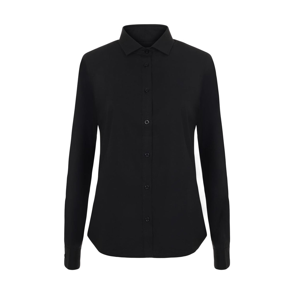 Camisa de trabajo manga larga stretch mujer Velilla 405019S - Negro