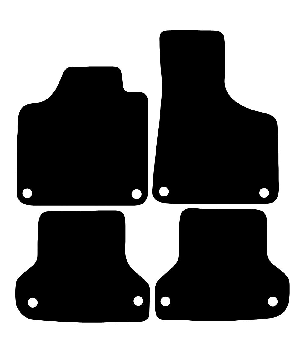 Plantilla de las alfombrillas de goma EVA Audi A3 8P7 Cabrio (2003-2013)