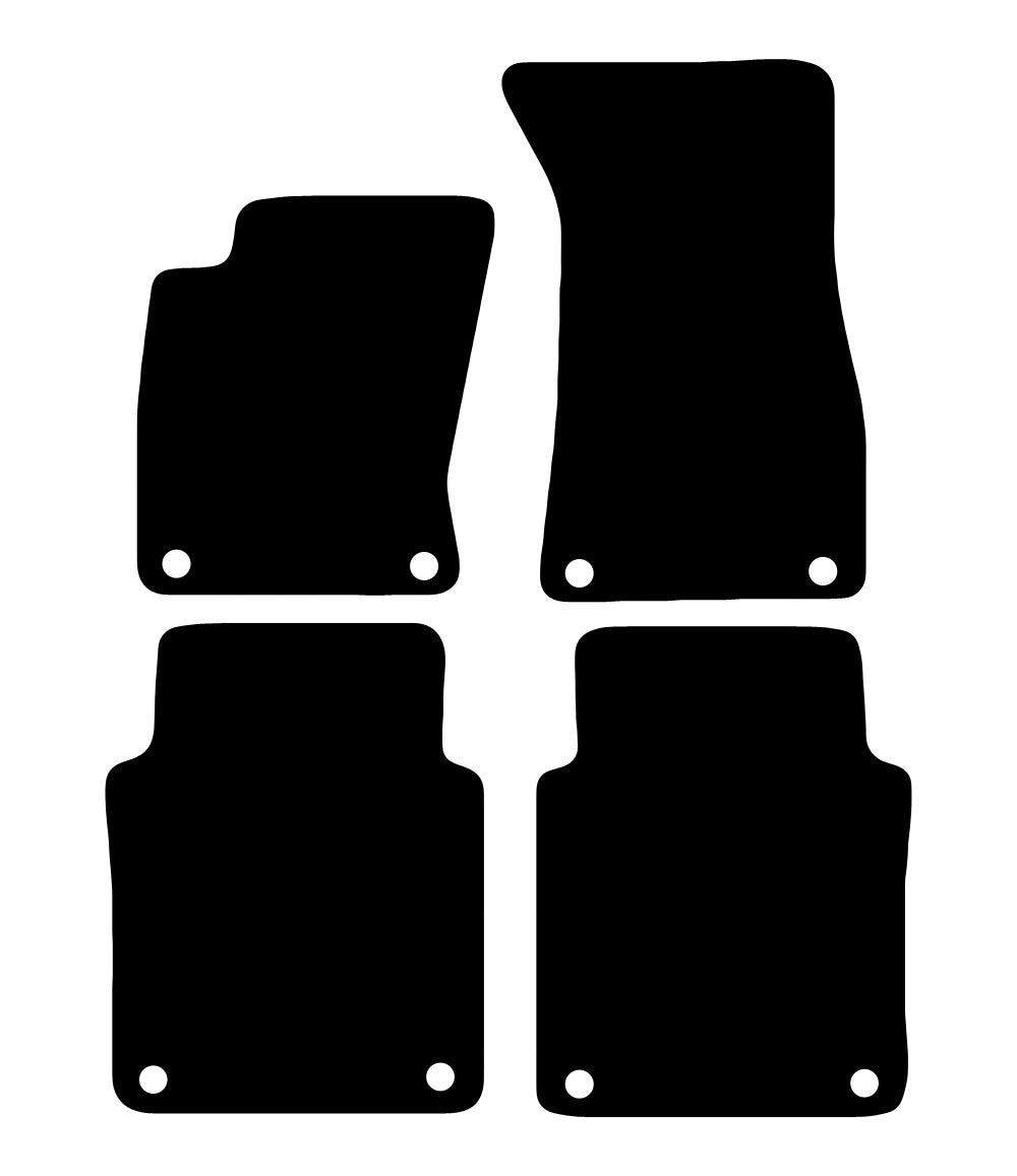 Plantilla de las alfombrillas de goma EVA Audi A8 D3/4E corto (2003-2010)