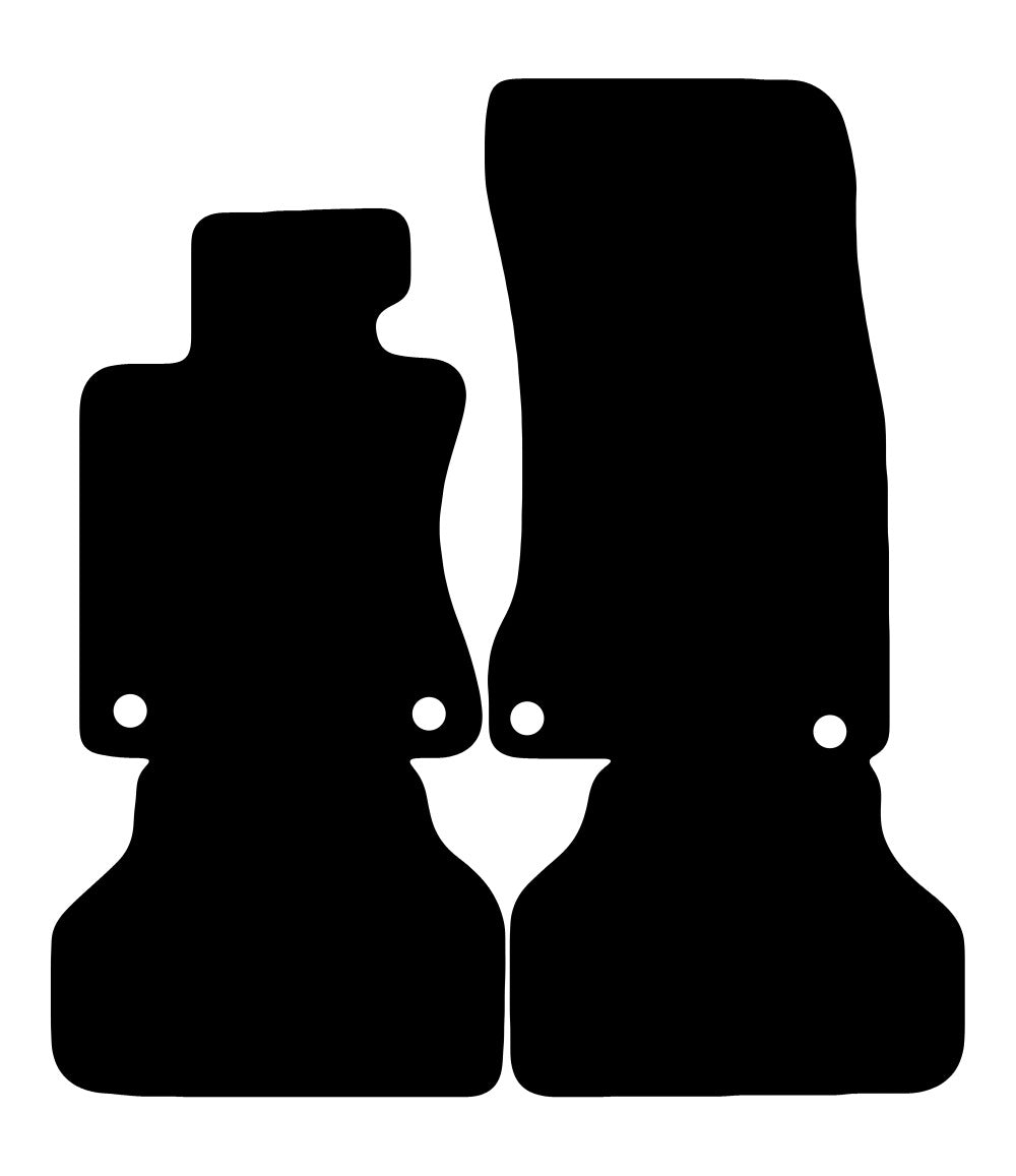 Plantilla de las alfombrillas de goma EVA BMW 5 E60 Sedan (2003-2010)