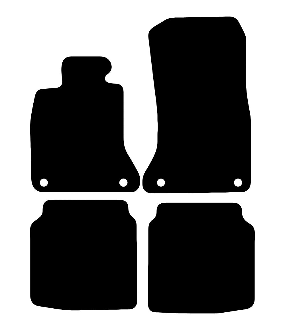 Plantilla de las alfombrillas de goma EVA BMW 7 F02 largo (2008-2015)