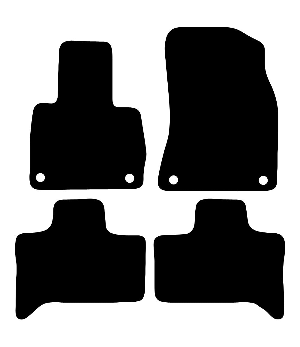 Plantilla de las alfombrillas de goma EVA BMW X5 E53 (1999-2007)