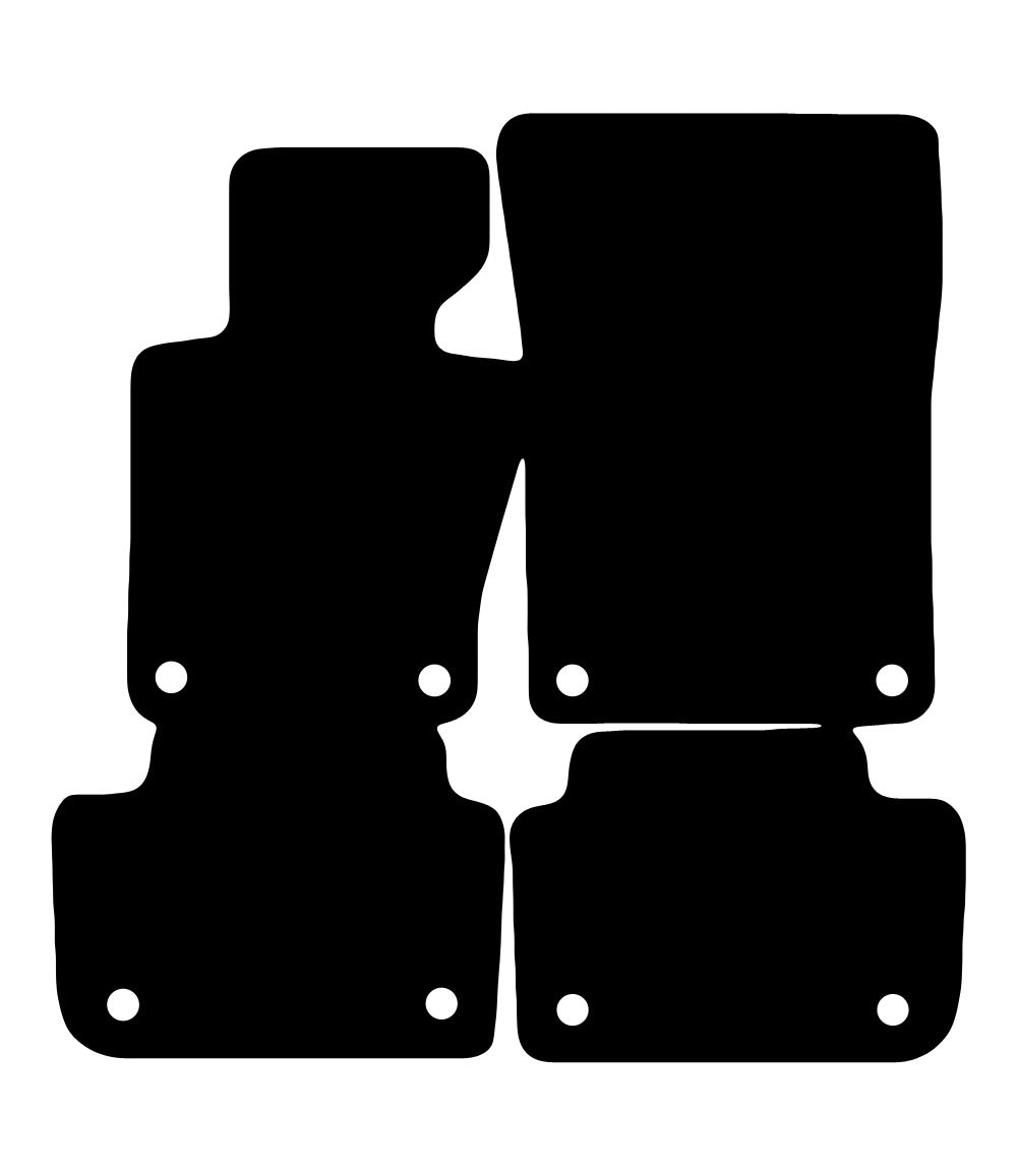Plantilla de las alfombrillas de goma EVA BMW X3 E83 (2004-2010)