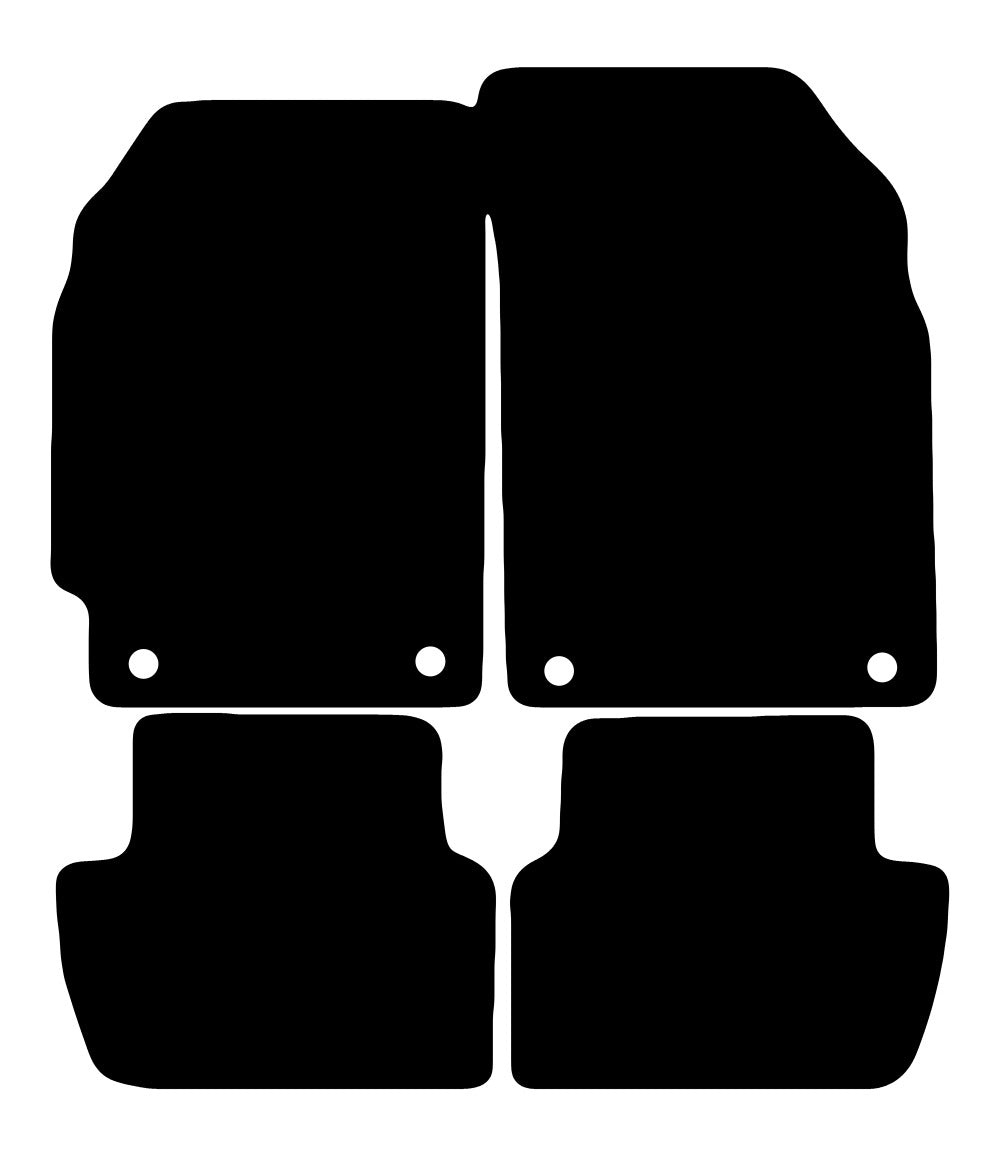 Plantilla de las alfombrillas de goma EVA Chevrolet Spark (Not Bifuel) (2010-2013)