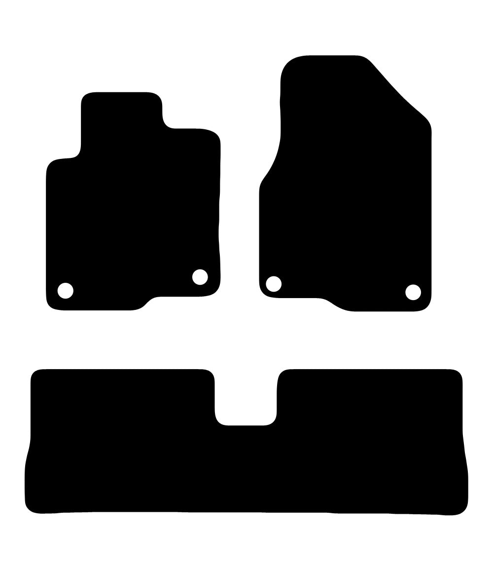 Plantilla de las alfombrillas de goma EVA Chevrolet Captiva (2013-2015)