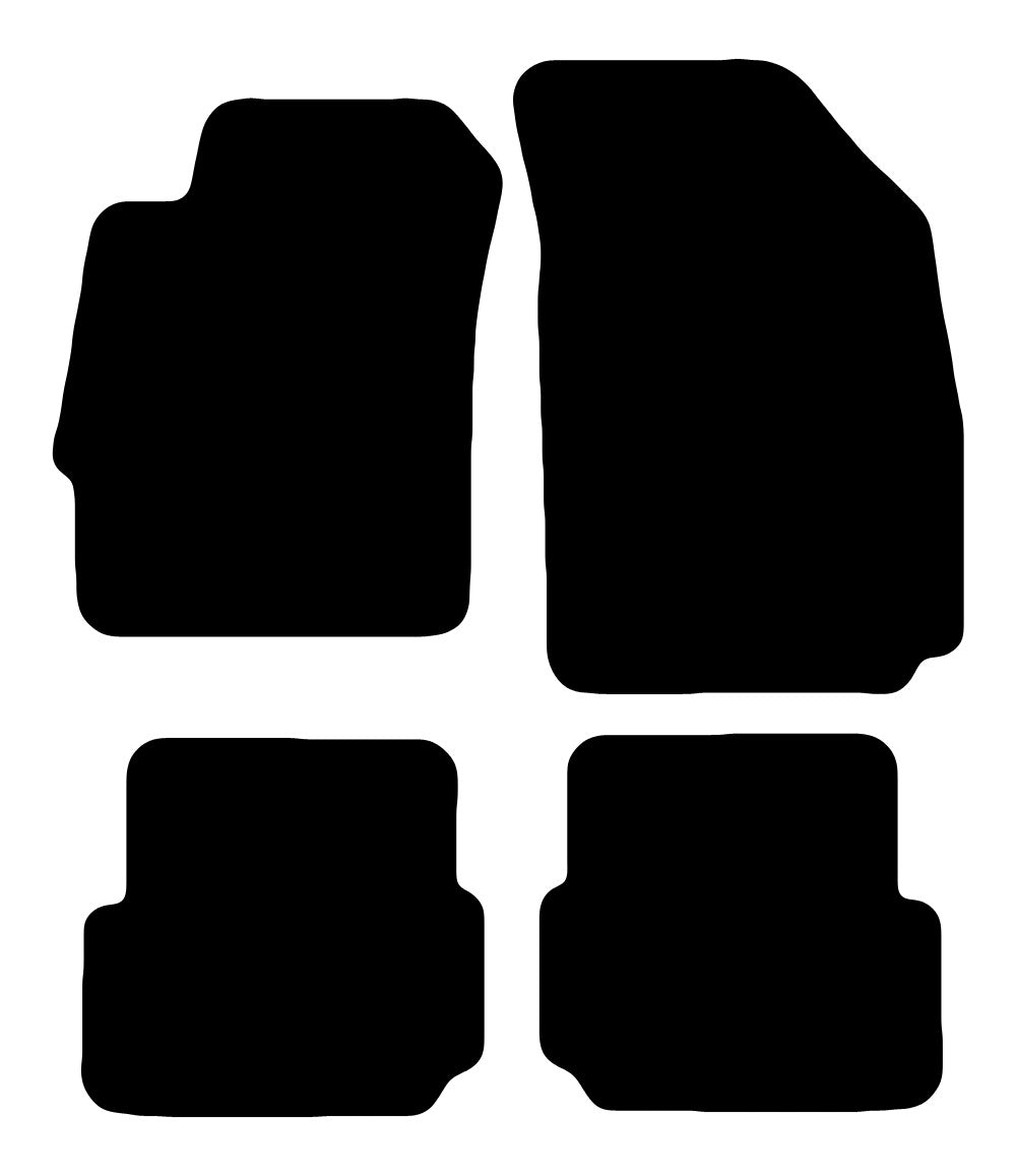 Plantilla de las alfombrillas de goma EVA Chevrolet Aveo Sedan (2011-2015)