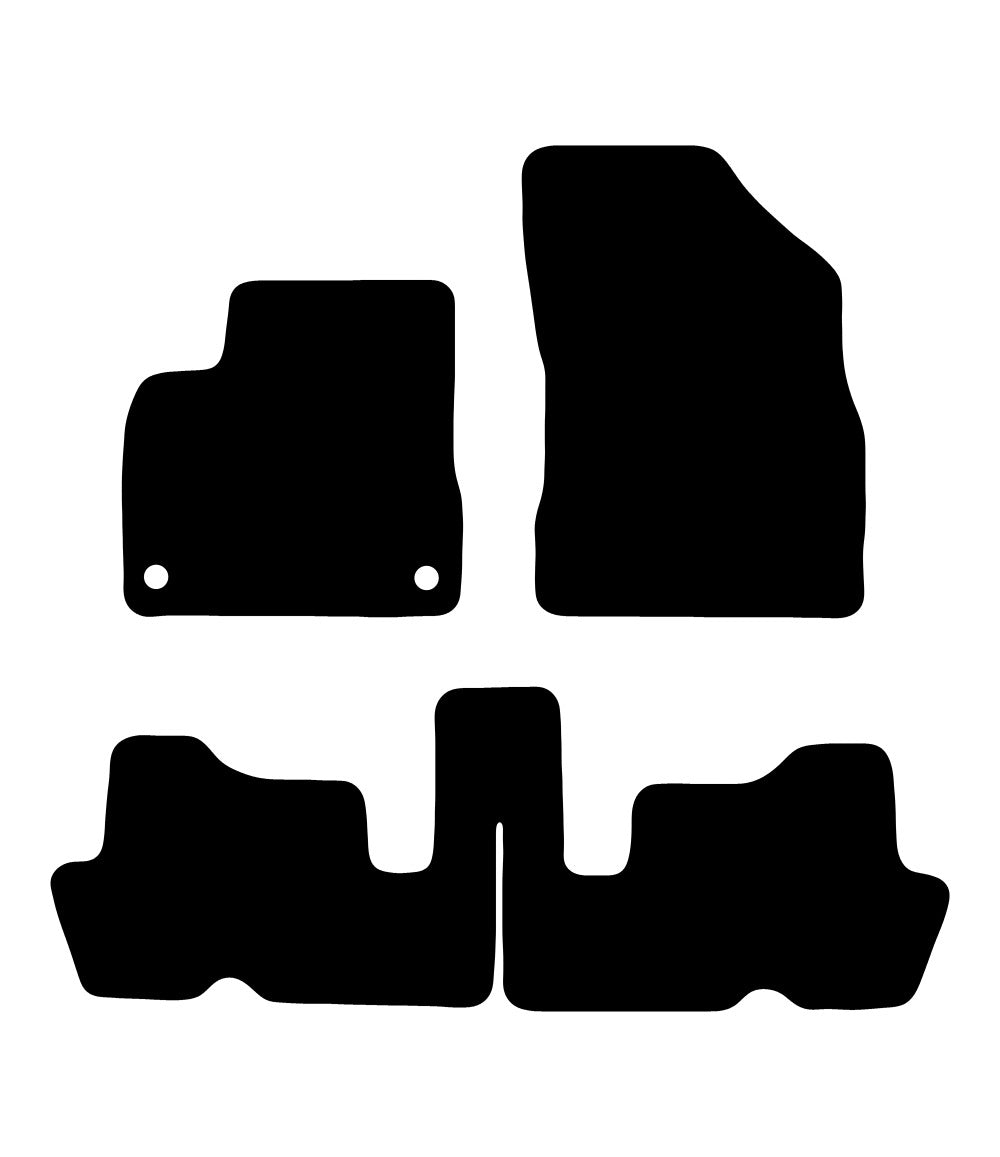 Plantilla de las alfombrillas de goma EVA Citroen C4 Grand Picasso (2006-2013)
