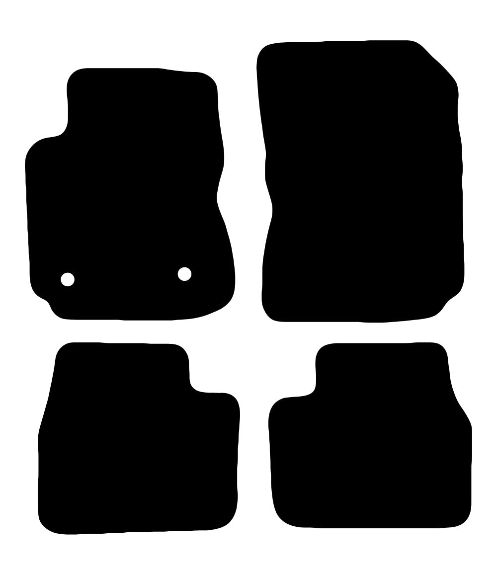 Plantilla de las alfombrillas de goma EVA Citroen C4 Cactus (desde 2014)