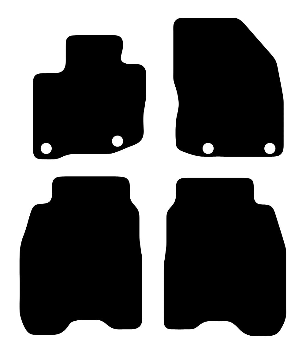Plantilla de las alfombrillas de goma EVA Honda Civic Coupe (2006-2011)