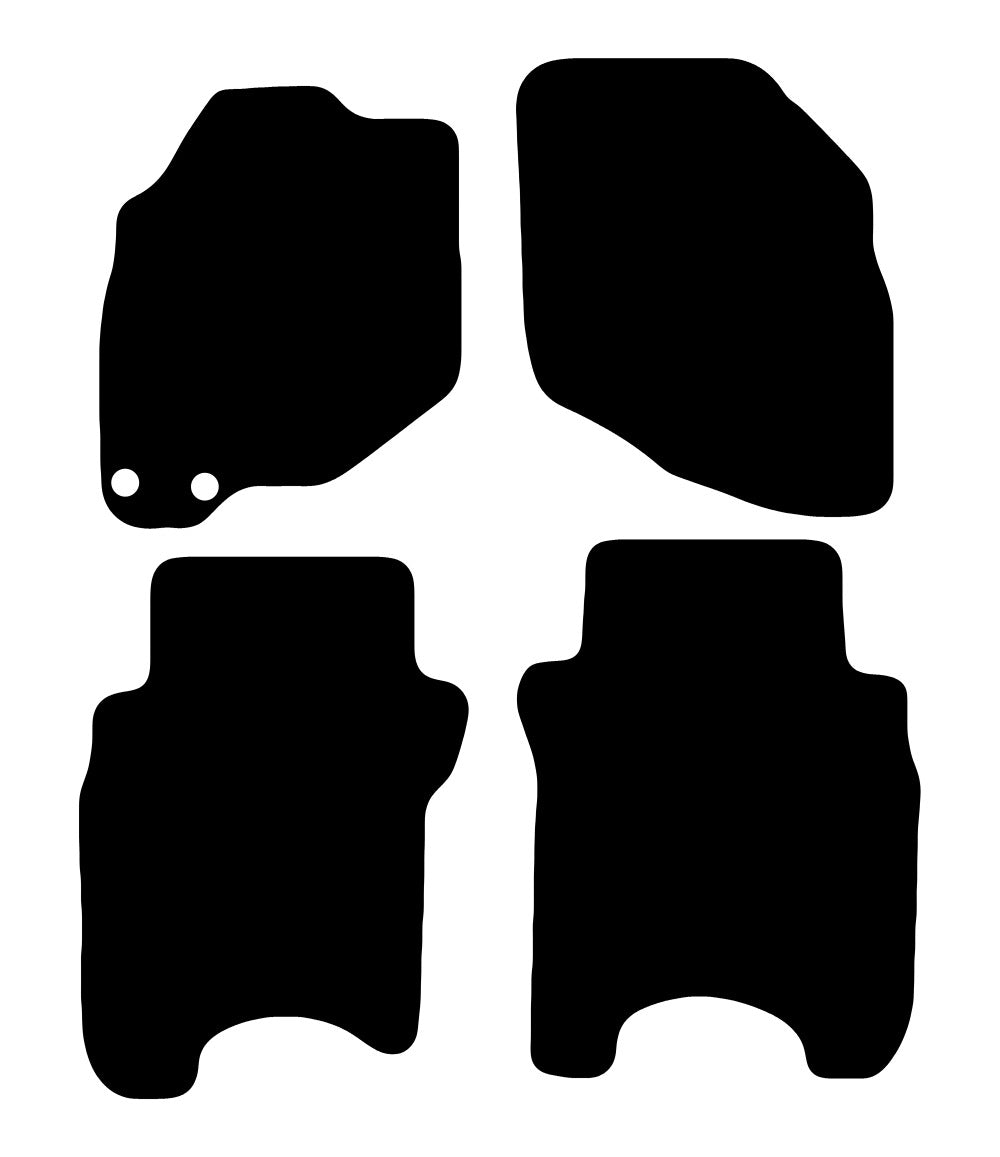 Plantilla de las alfombrillas de goma EVA Honda Jazz (2001-2008)